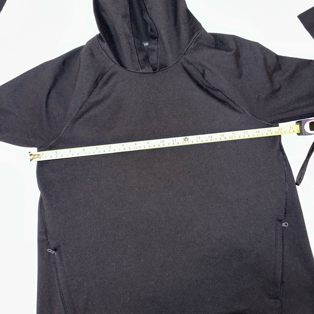 Aerie Offline Womens Black Athletic Hooded Sweatshirt Medium EUC - Picture 7 of 10